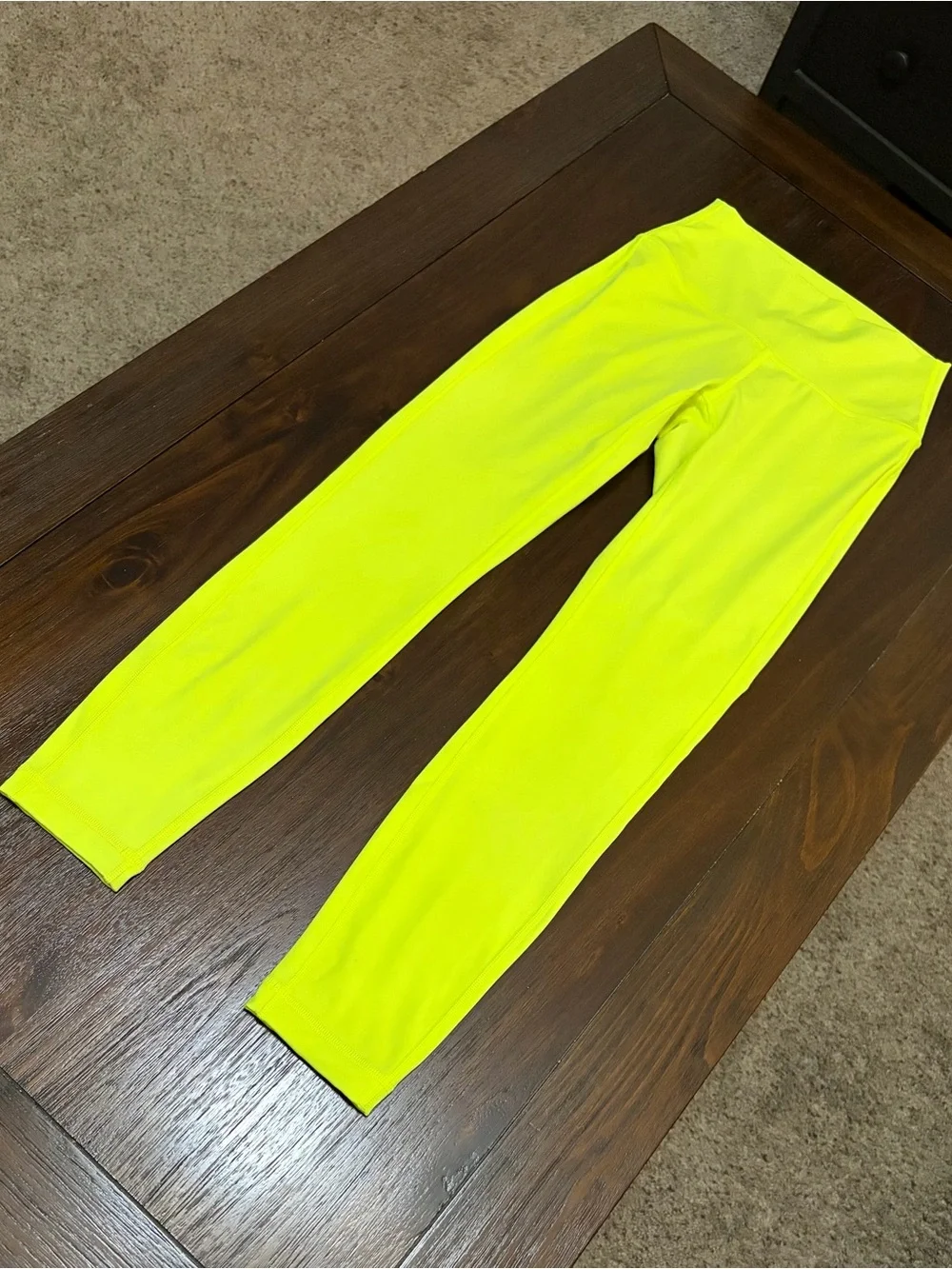 lululemon athletica Neon Yellow High-Rise Leggings